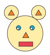 Math 1st grade geometric shapes sample question