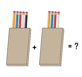 Math 1st grade addition sample question