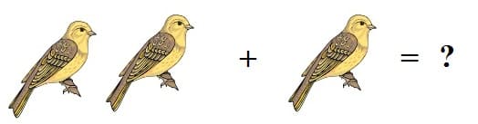 Math 1st grade addition sample question