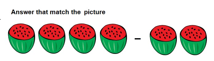 Math 1st grade subtraction sample question