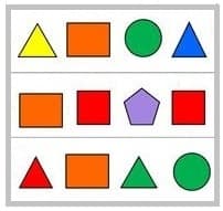 Math 2nd grade geometric shapes sample question