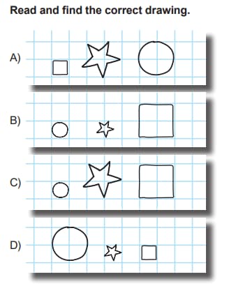 Math 3rd grade geometric shapes sample question